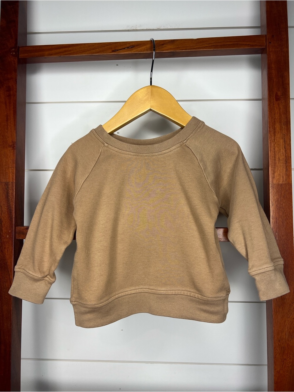 Colored Organics Kids Tan Baby Crewneck Sweatshirt